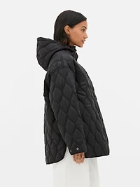Quilted Hooded Puffer Coat