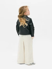 1.5-7yrs | Faux Leather Biker Jacket