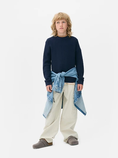 Boys Navy Pullover Sweate