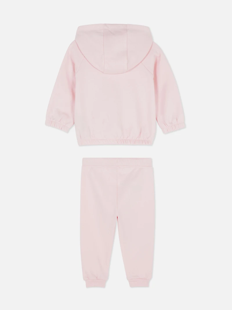 Zip-Up Hoodie and Sweatpants Set