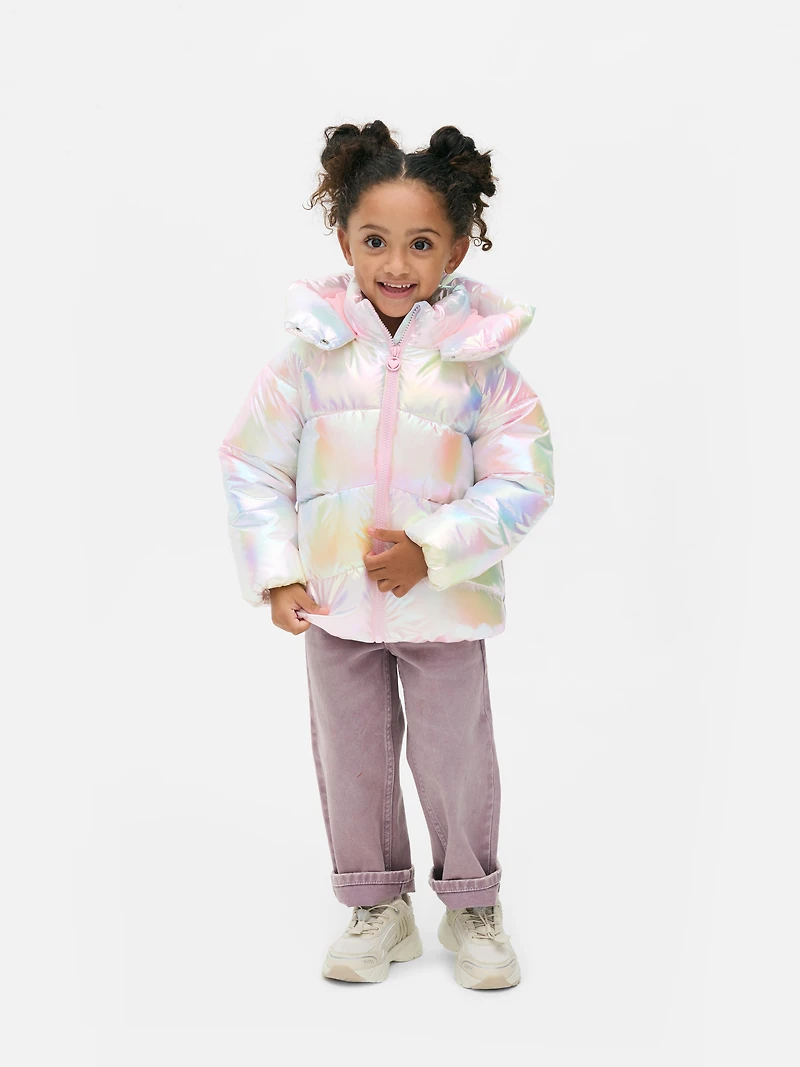 1.5-8yrs | Metallic Puffer Jacket