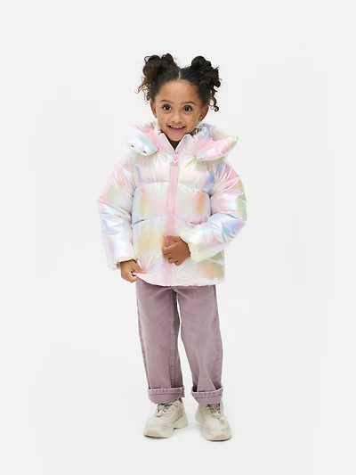 1.5-8yrs | Metallic Puffer Jacket