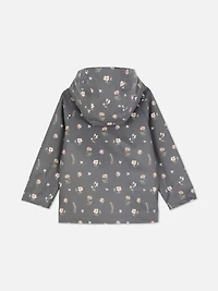 Floral Hooded Raincoat