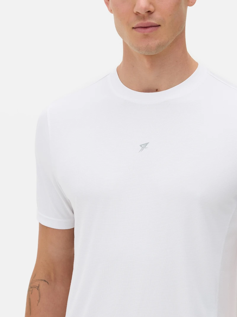 Men's White Performance Short Sleeve T-Shirt