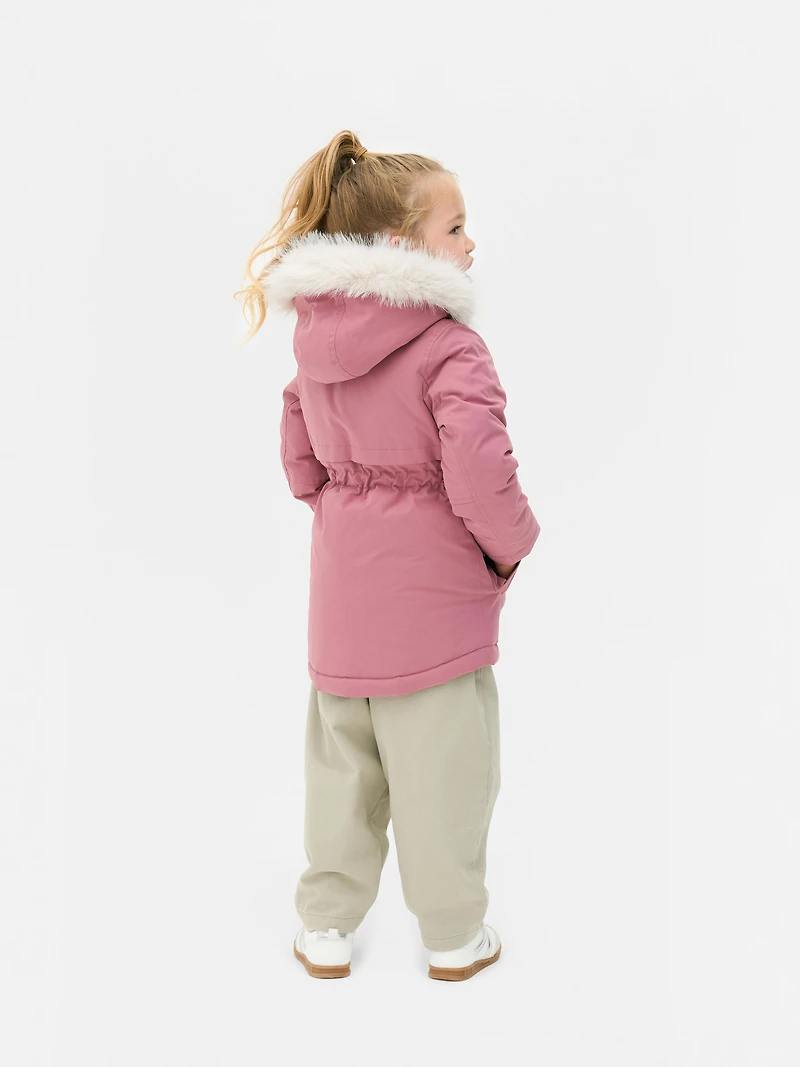 1.5-8yrs | Faux Fur Trim Parka