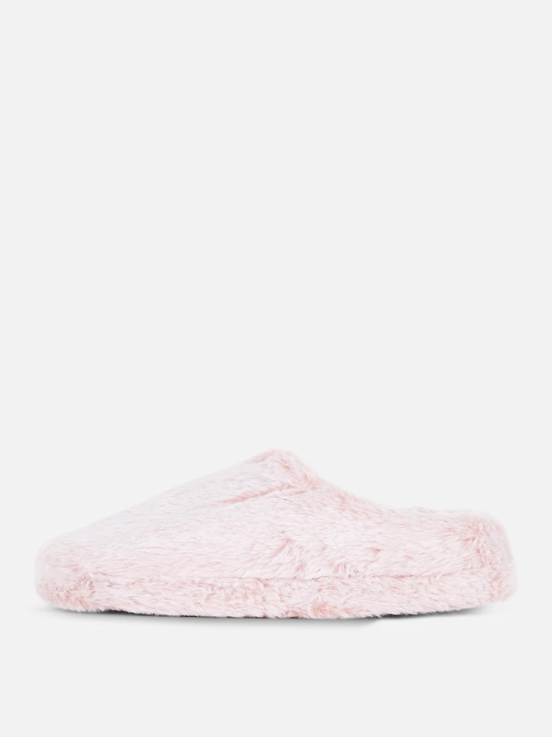 Women's Pink Fluffy Slippers