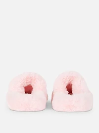 Women's Pink Soft Strap Slippers