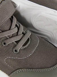 Boys Gray Chunky Self-Fastening Sneakers