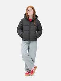 Hooded Zip-Up Puffer Jacket