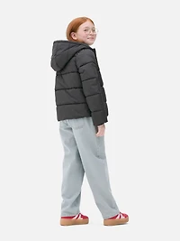 Hooded Zip-Up Puffer Jacket