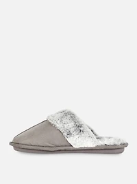 Plush Mule Slippers