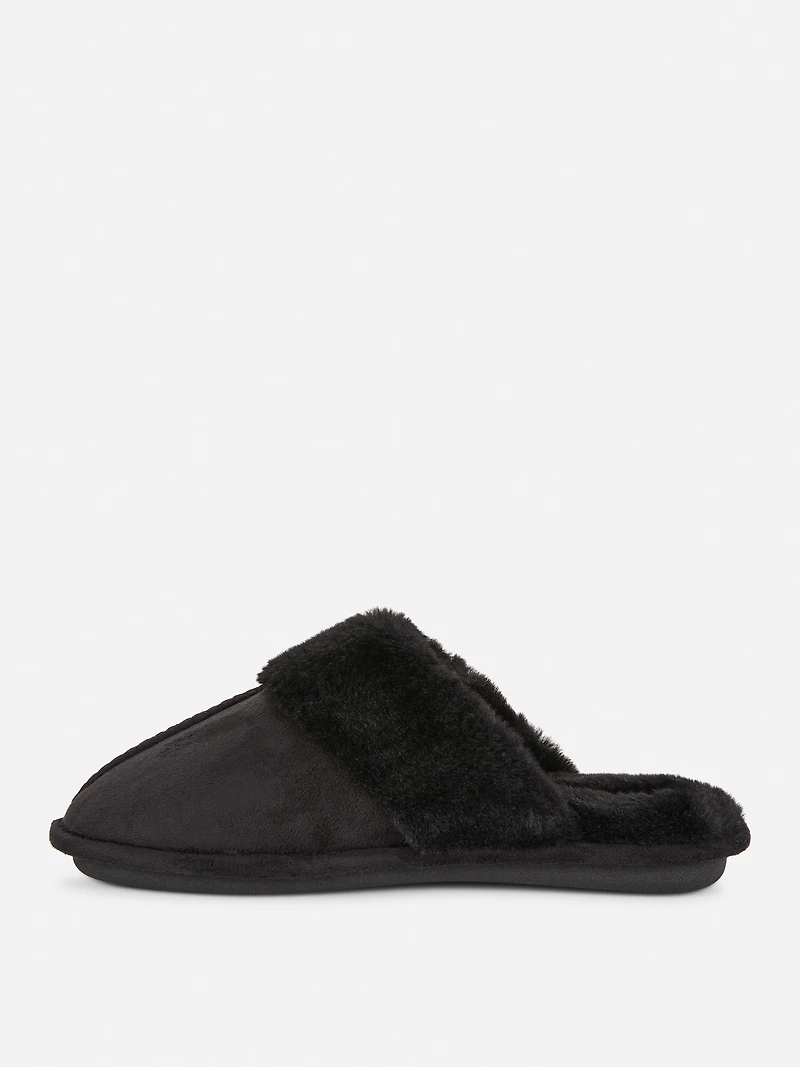 Plush Mule Slippers