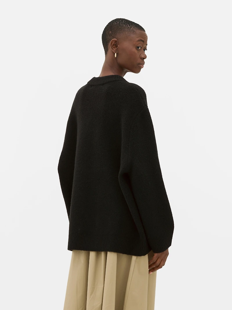 Essential Relaxed Crewneck Sweater