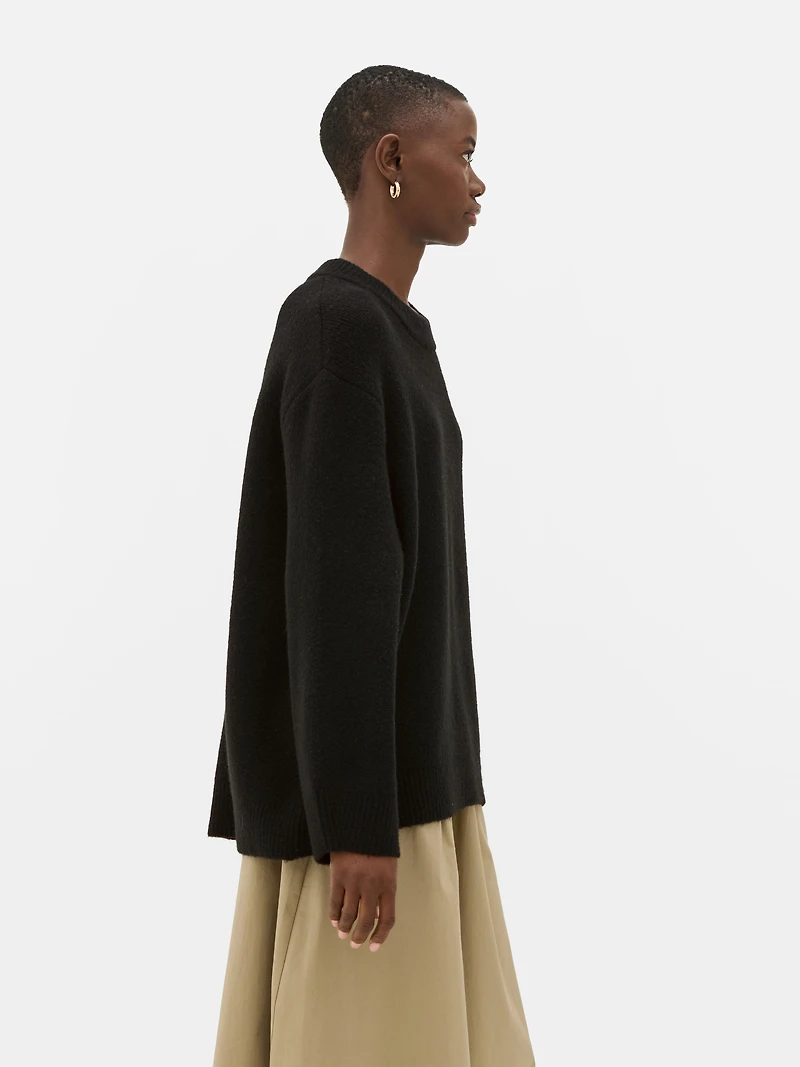 Essential Relaxed Crewneck Sweater