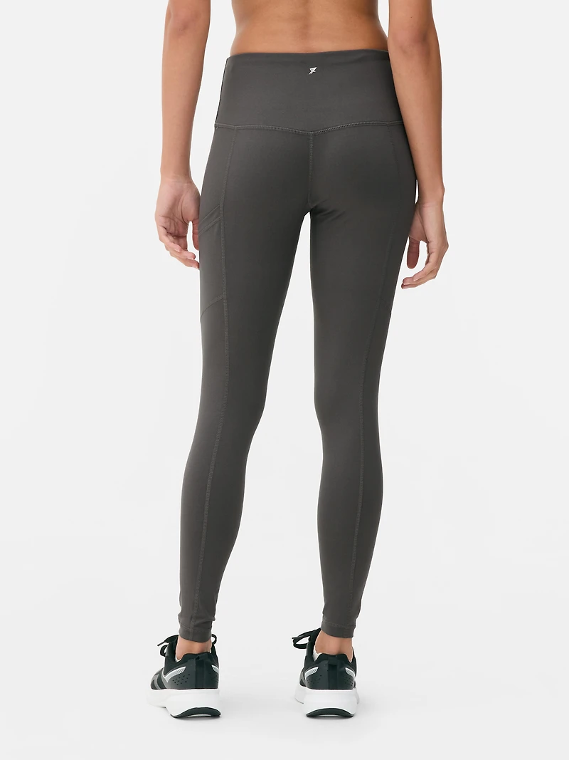 Women's Gray High Waisted Shaping Leggings