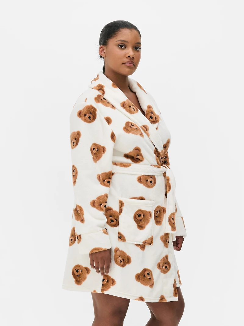 Mid Length Fleece Robe