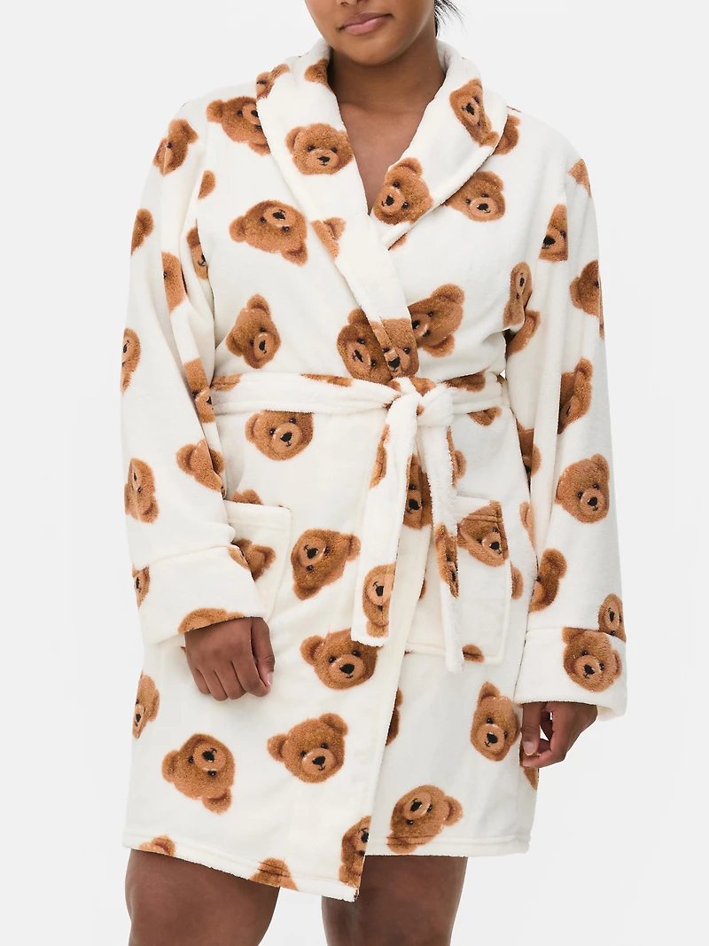 Mid Length Fleece Robe