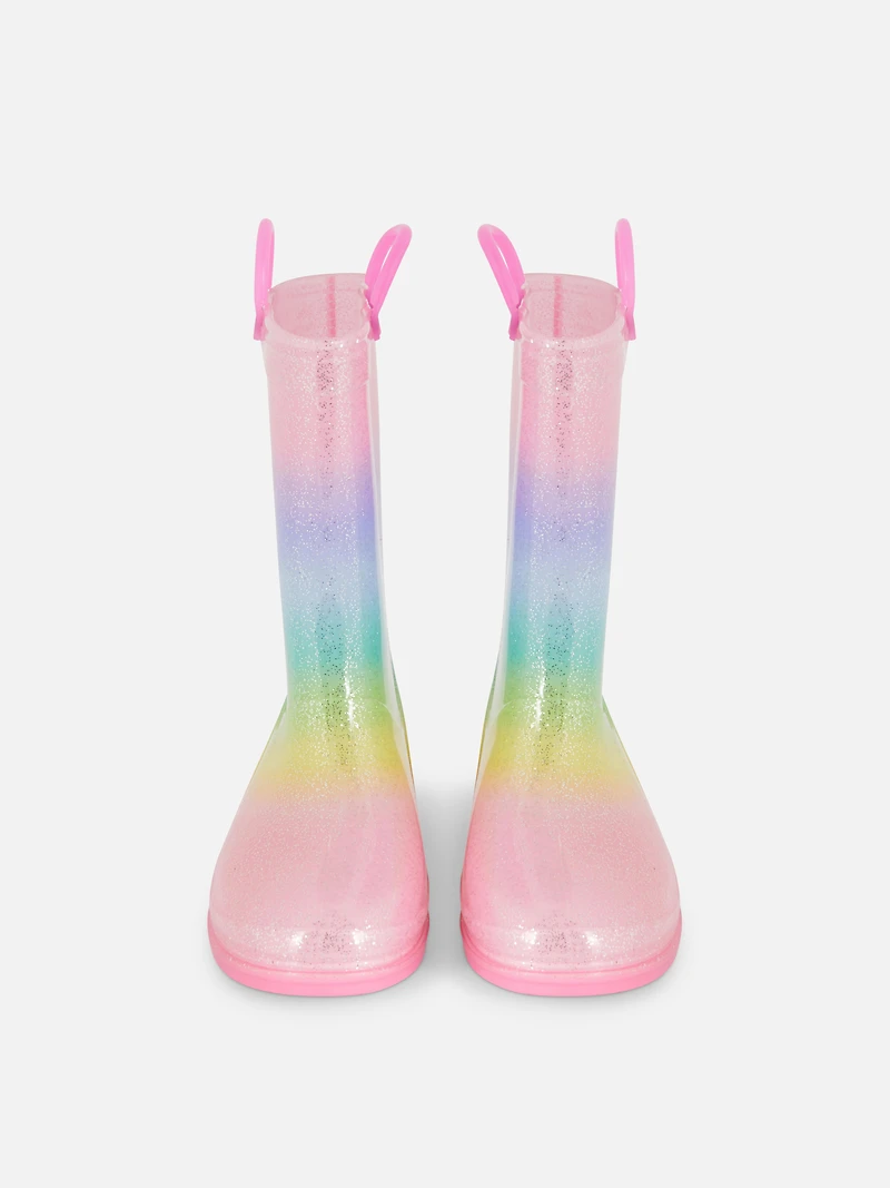 Ombré Glitter Rain Boots
