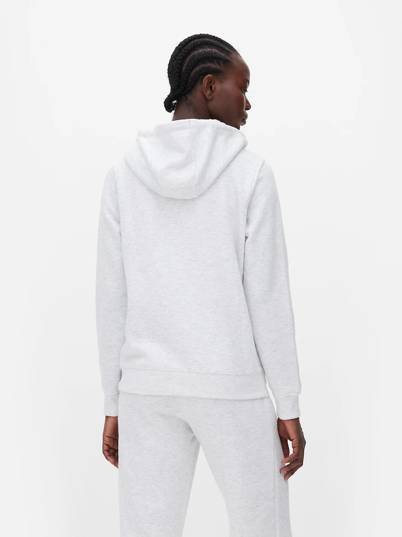 Women's Gray Heather Essential Zip-Up Hoodie