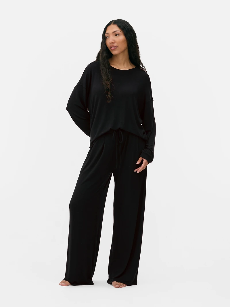 Wide Leg Sleep Pants