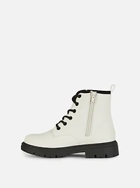 Zip-Up Track Sole Boots