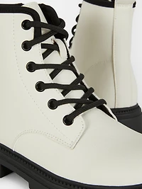 Zip-Up Track Sole Boots