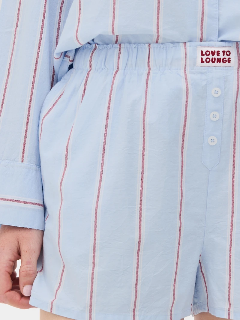 Love To Lounge Striped Shorts