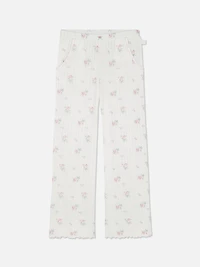 Floral Pointelle Pajama Bottoms