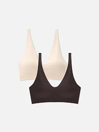 2pk Buttery Soft Seamless Bras