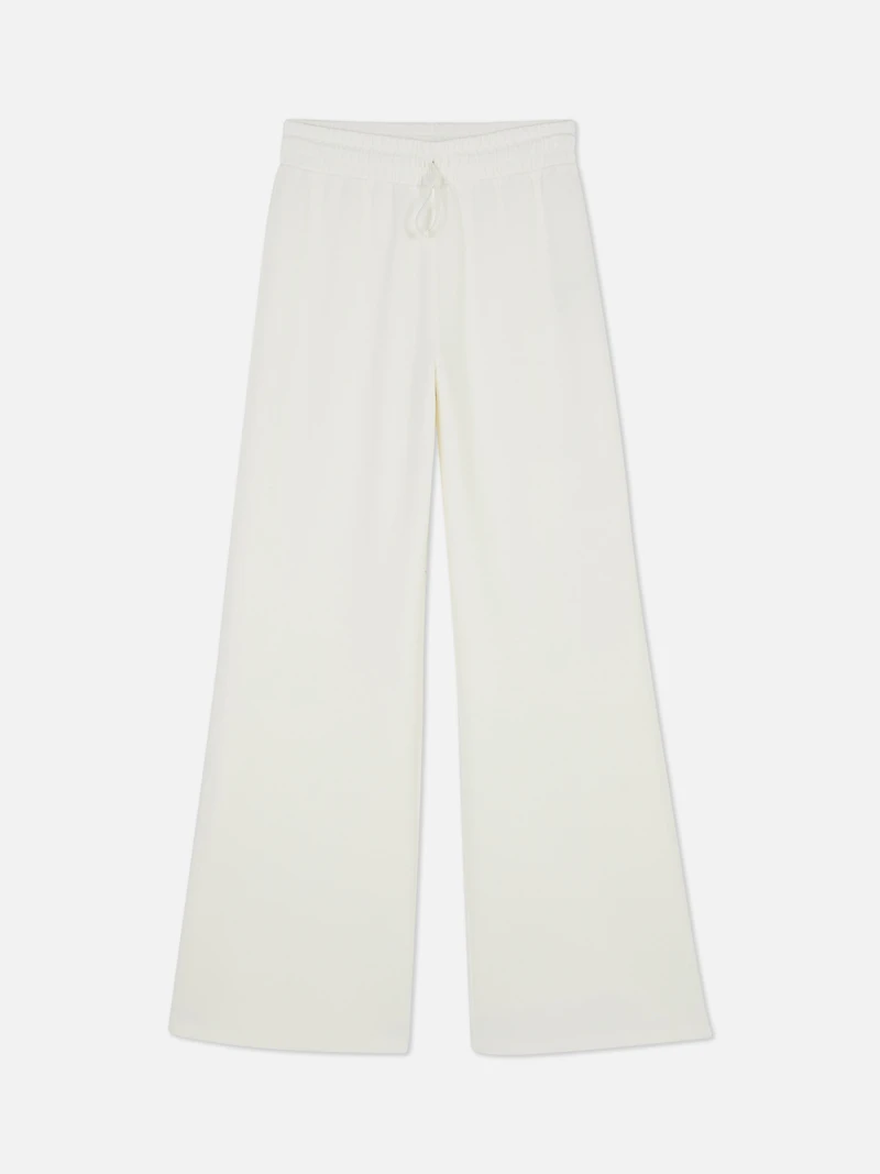 Women's Ivory Flared Modal Pants