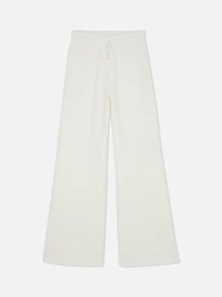 Women's Ivory Flared Modal Pants