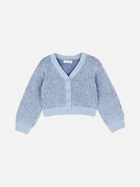 1.5-8yrs | Ribbed V-Neck Cardigan