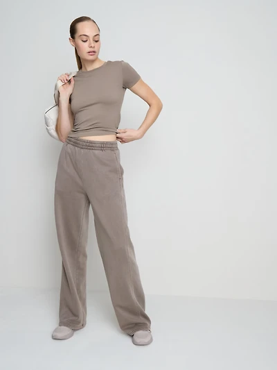 Women's Brown Buttery Soft Short Sleeve Tee