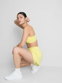 Women's Lime Woven Running Shorts