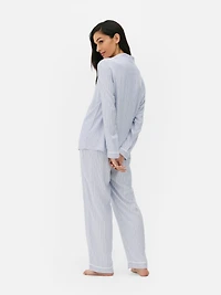 Twill Boyfriend Pajama Set