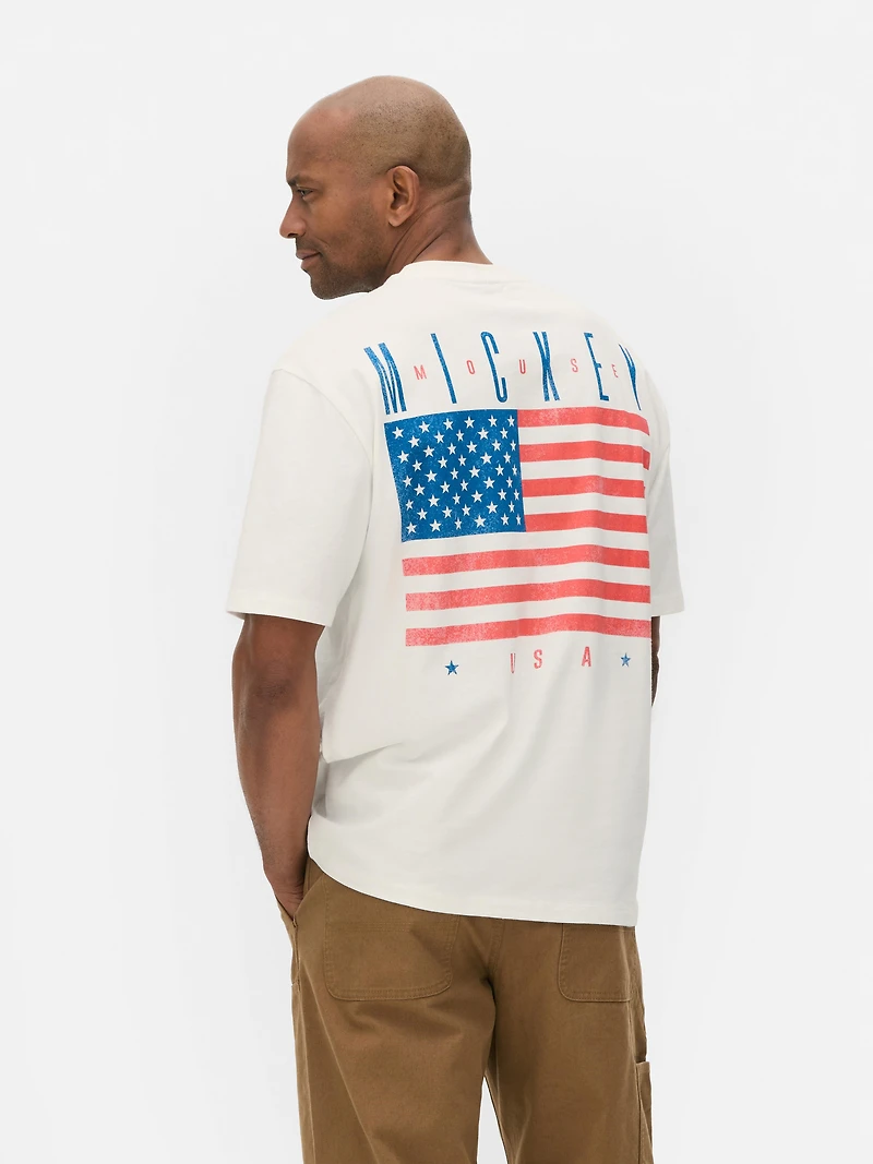 Disney’s Mickey Mouse USA Embroidered T-Shirt