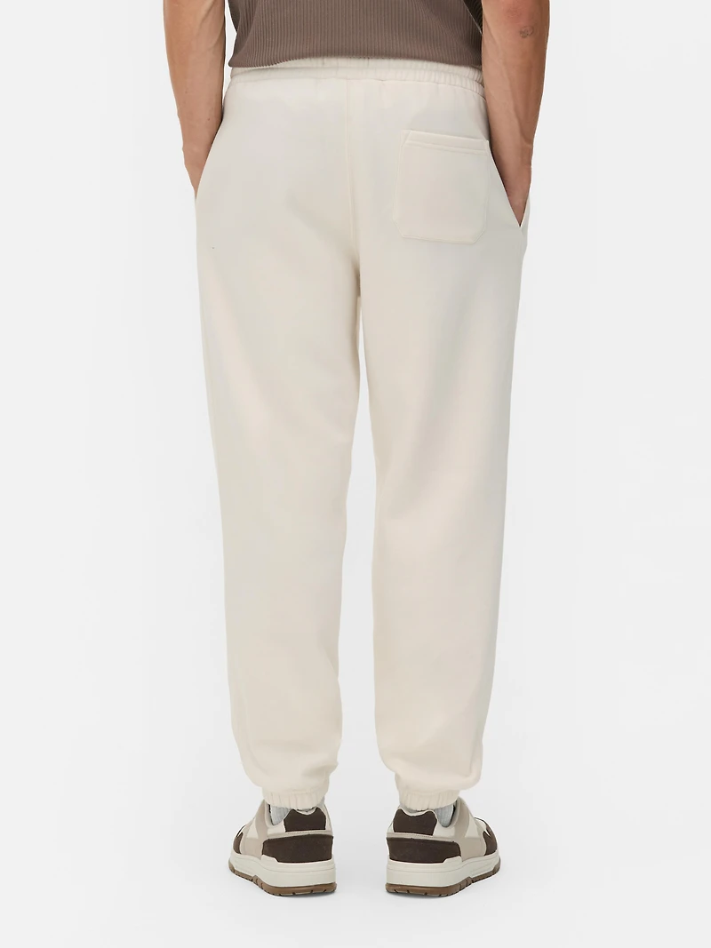 Men's Ivory Cuffed Joggers