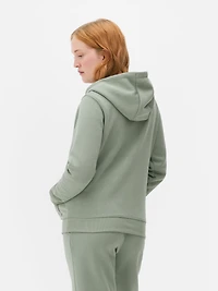 Women's Green Zip Hoodie