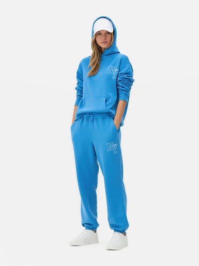 Cuffed Printed Sweatpants