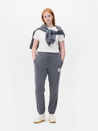 Cuffed Printed Sweatpants