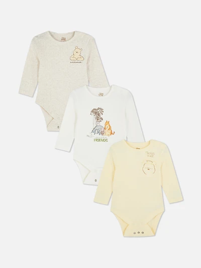 0-18mths | 3pk Disney’s Winnie the Pooh Room to Grow Newborn Bodysuits