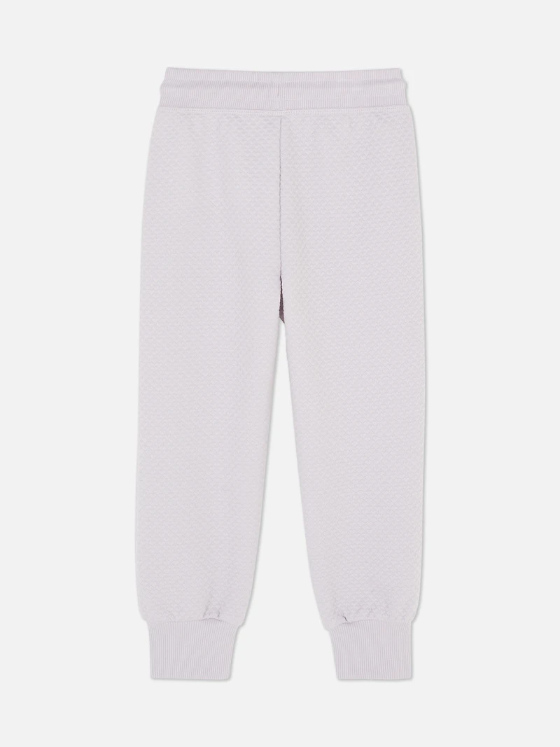Textured Cuffed Drawstring Sweatpants