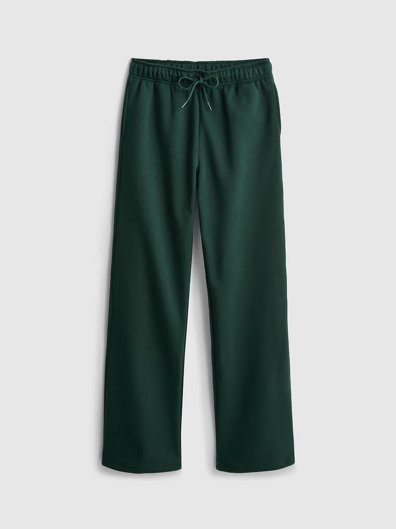 Women's Dark Green Straight Leg Joggers