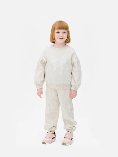 2-7 yrs | Lace Bow Sweatshirt Set