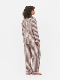 Patterned Boyfriend Pajama Set