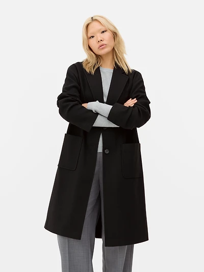 Single Breasted Mid Length Coat