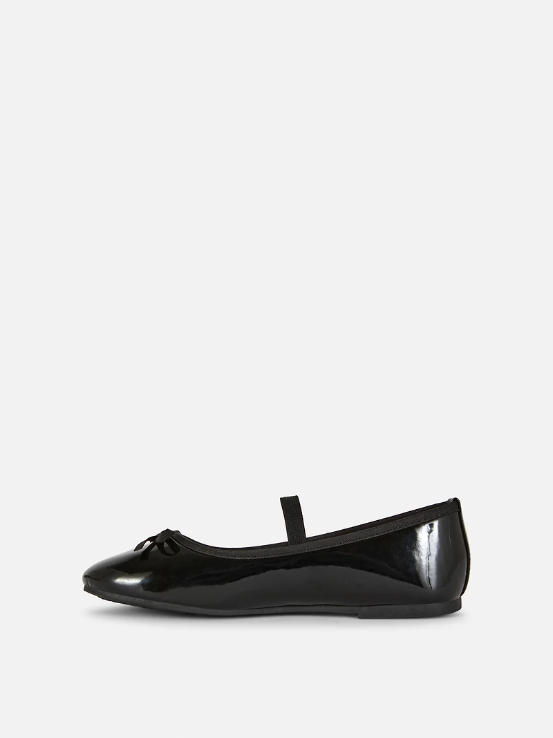 Patent Ballet Flats