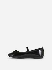 Patent Ballet Flats