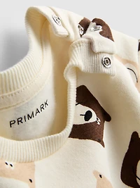 Baby Boys Ivory 0-36mths | Graphic Sweatshirt