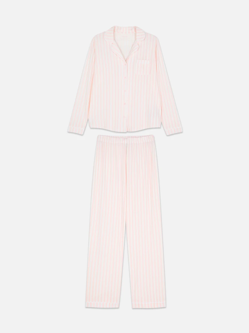 Printed Boyfriend Pajama Set